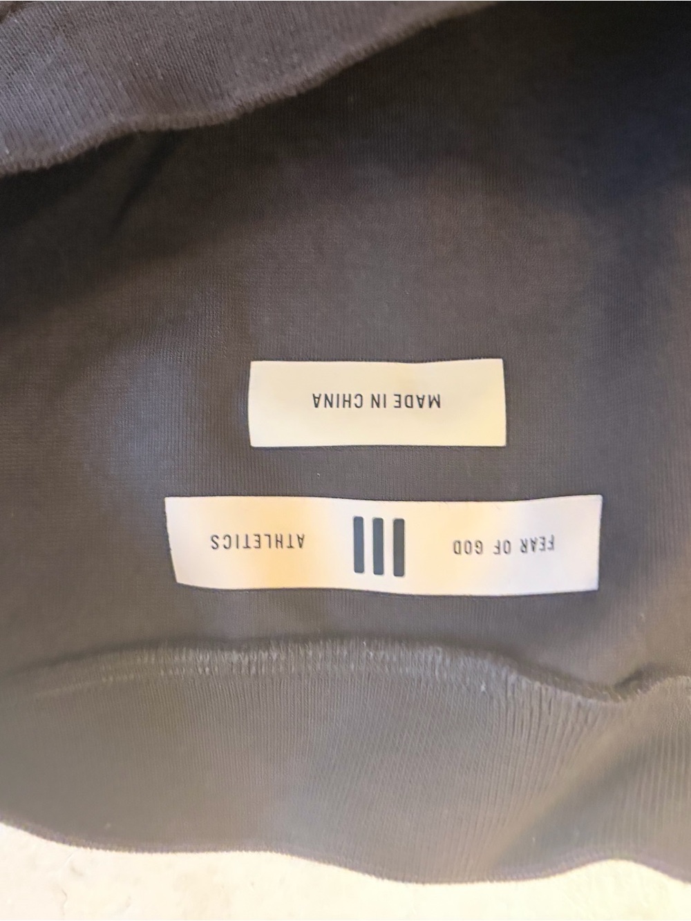 Fear of God Athletics Black Pullover short sleeve heavyweight t shirt.